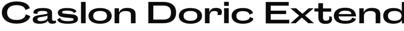 Caslon Doric Extended Trial Semibold font