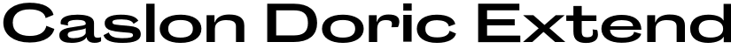 Caslon Doric Extended Trial Semibold font