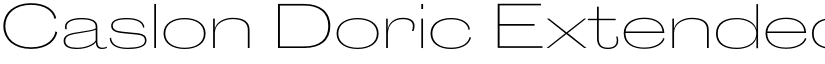 Caslon Doric Extended Trial Thin font