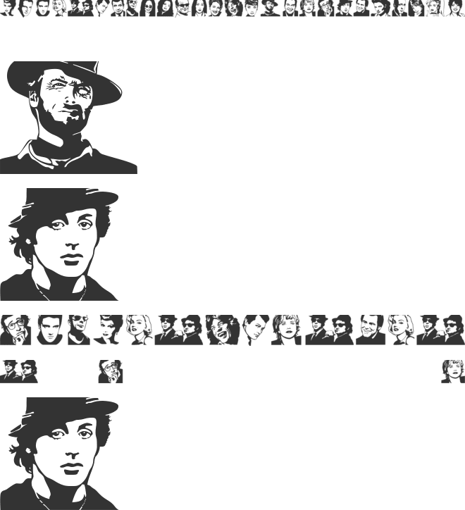 Famous Folks font preview