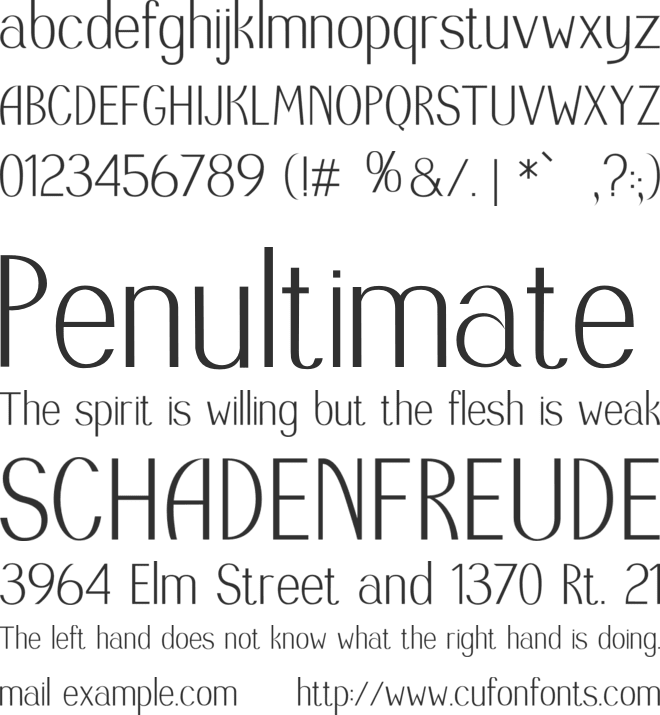 sophisticated font preview