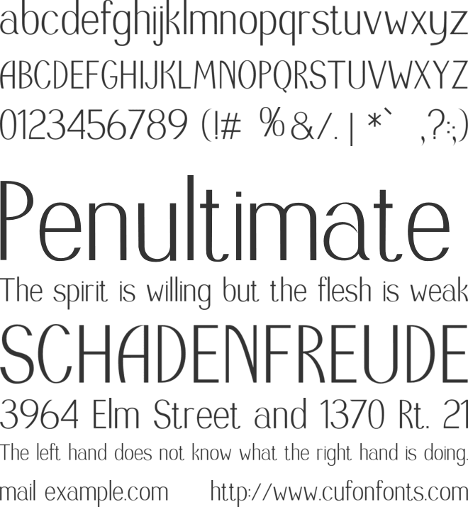 sophisticated font preview