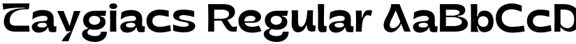 Taygiacs Regular font
