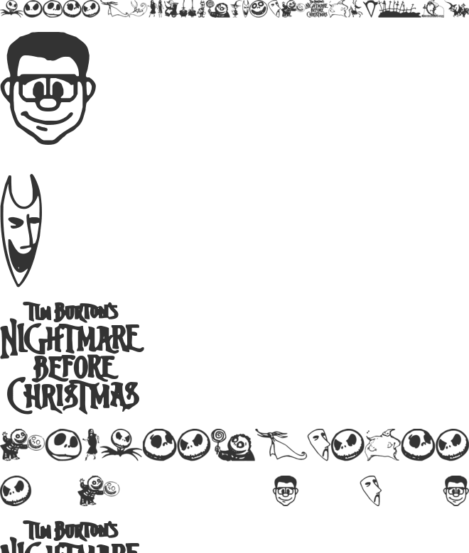 Skellingtonbats font preview