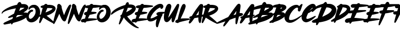 Bornneo Regular font