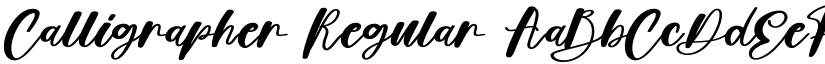 Calligrapher Regular font