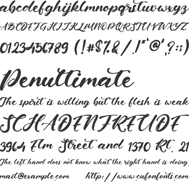 Paul Hutton font preview