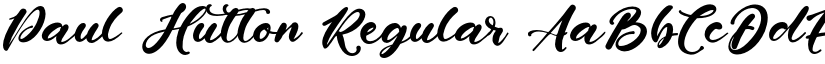 Paul Hutton Regular font