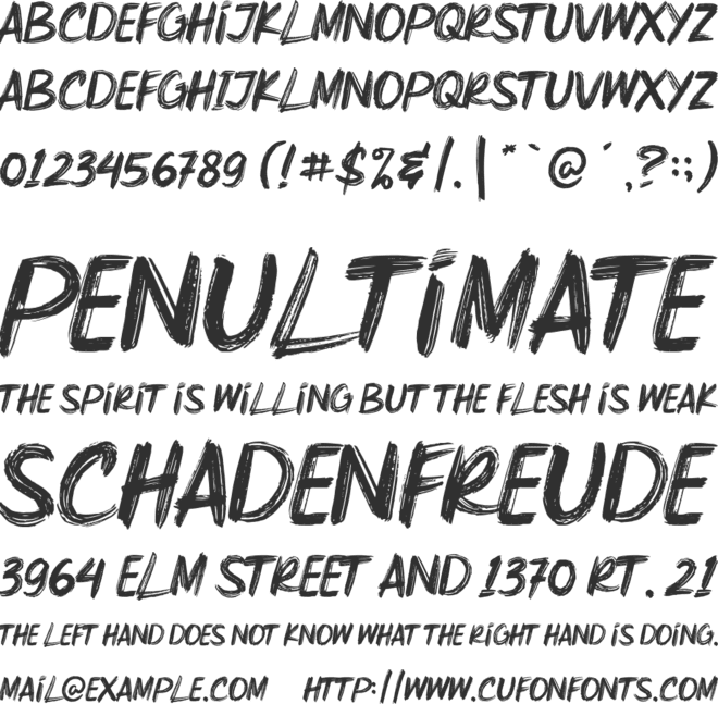 Scarecrow font preview
