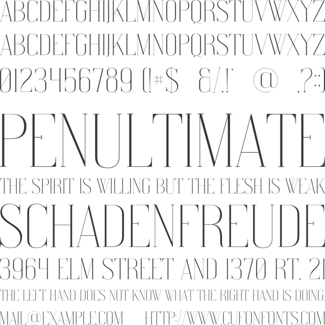 Watterlen font preview