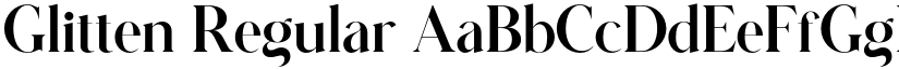 Glitten Regular font