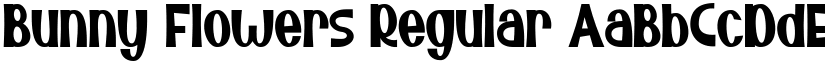 Bunny Flowers Regular font