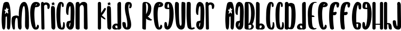 American Kids Regular font