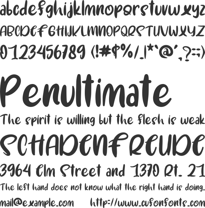 Mystikal font preview