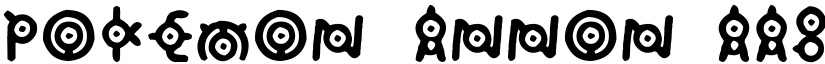 Pokemon: Annon font