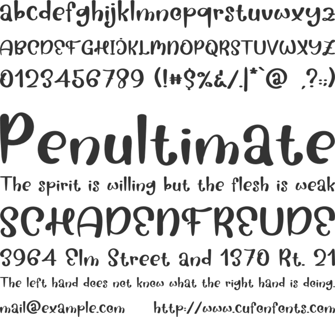 Coasters font preview