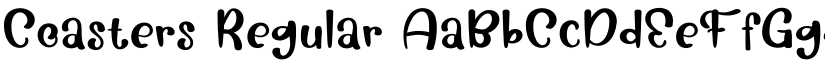 Coasters Regular font