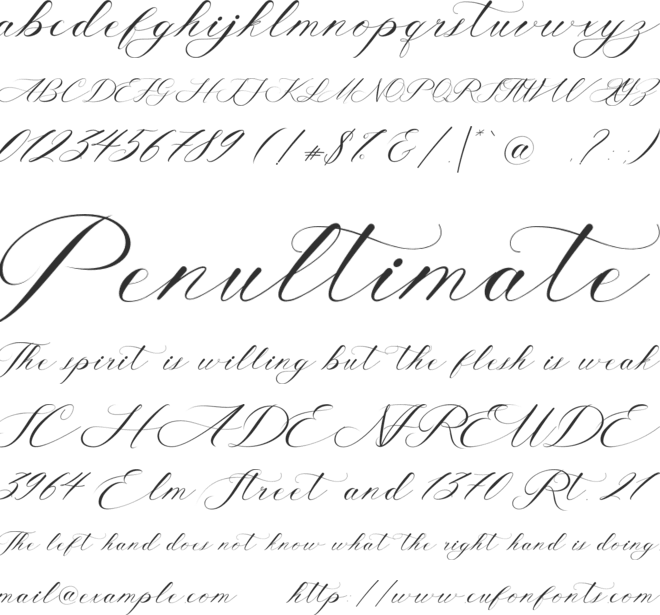My Autery font preview