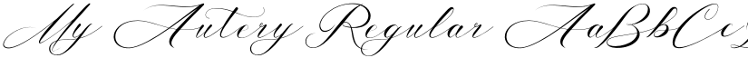My Autery Regular font