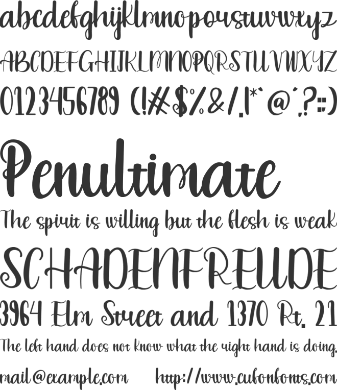 Rofitah font preview