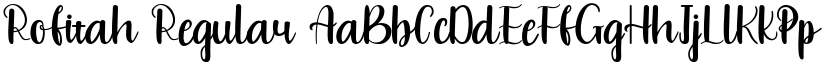 Rofitah Regular font