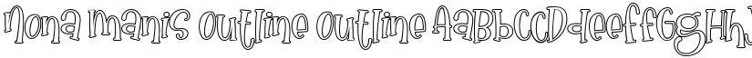Nona Manis Outline Outline font