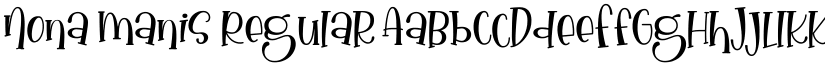Nona Manis Regular font