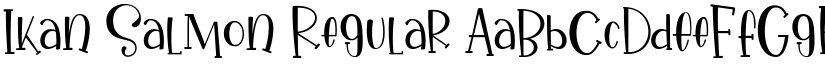 Ikan Salmon Regular font