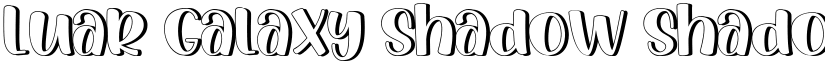 Luar Galaxy Shadow Shadow font