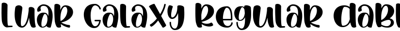 Luar Galaxy Regular font