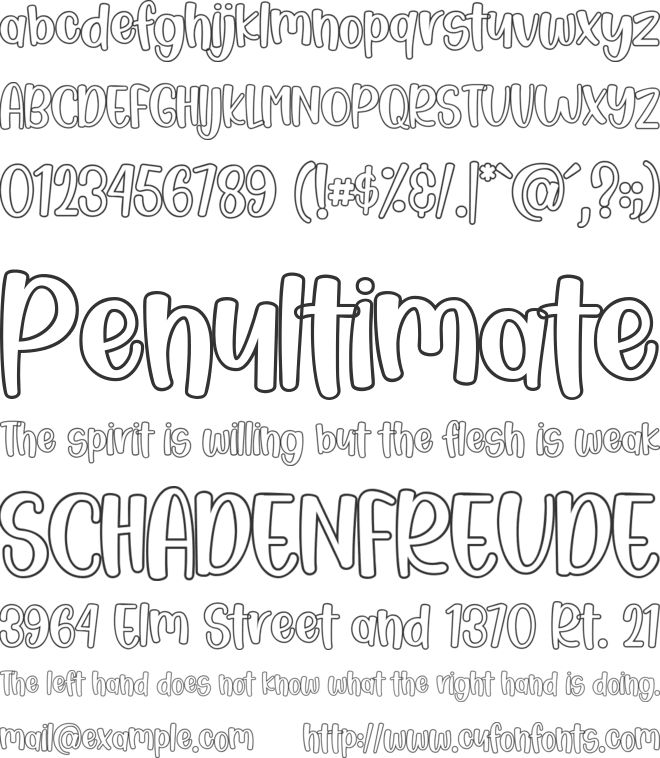 Magical Story Outline font preview