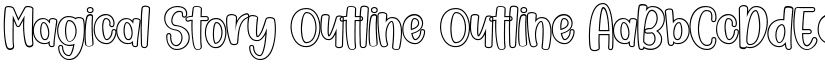 Magical Story Outline Outline font
