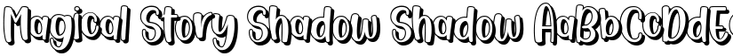 Magical Story Shadow Shadow font