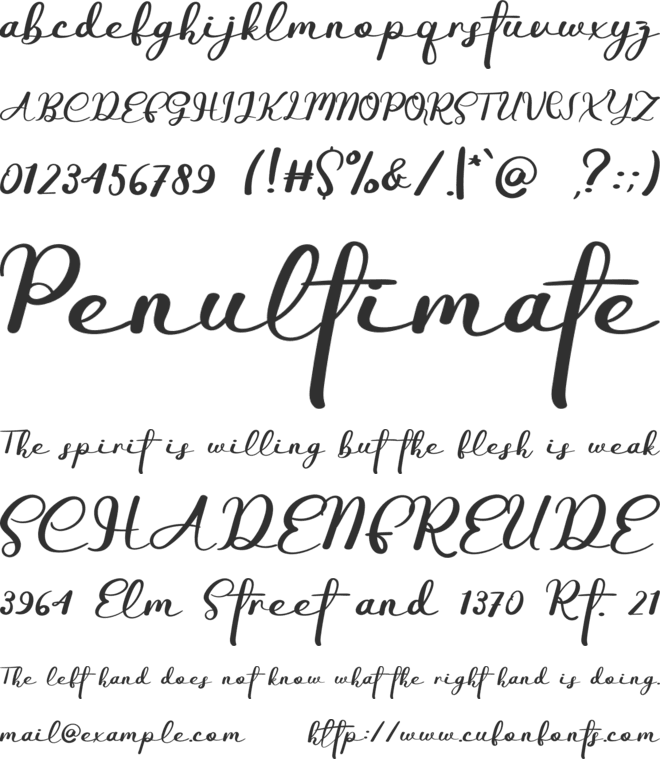 Christmas Of Canada font preview