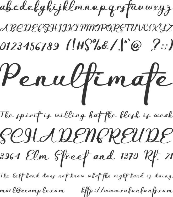 Christmas Of Canada font preview