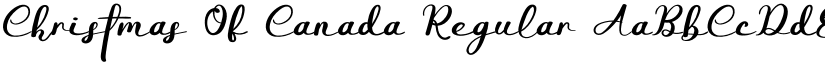 Christmas Of Canada Regular font