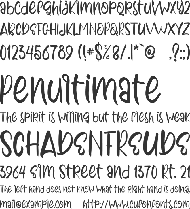 Sollafia font preview