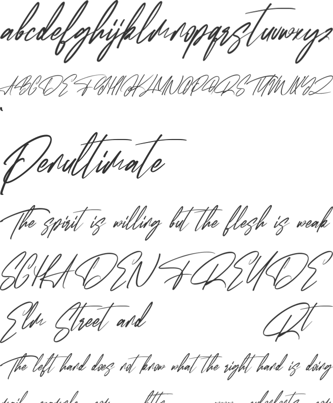 Qobryts Free font preview