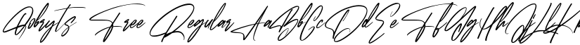 Qobryts Free Regular font