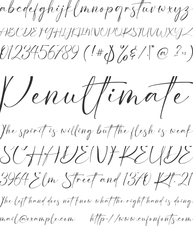 Eclat font preview