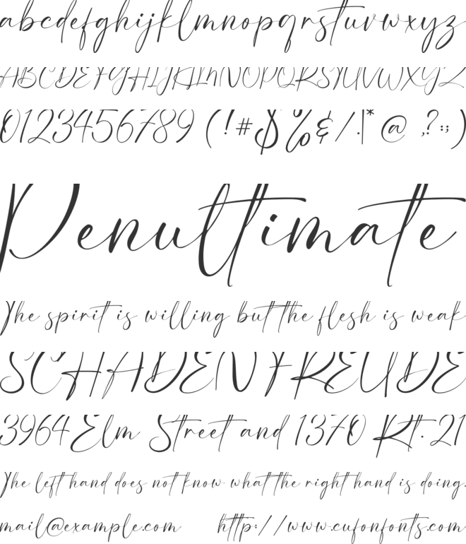Eclat font preview