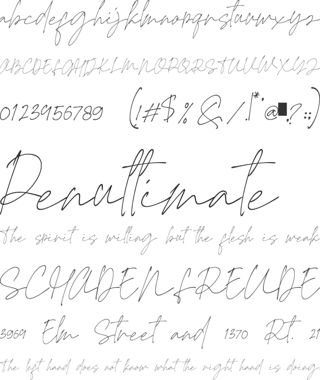 Rosyitha font preview