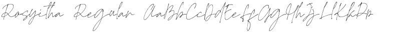 Rosyitha Regular font