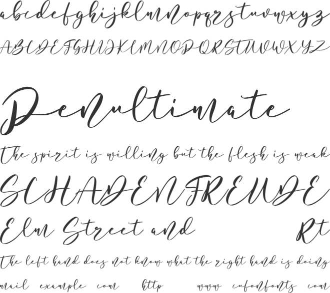 Bottomvega Free font preview