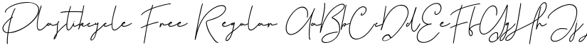 Plastikcycle Free Regular font