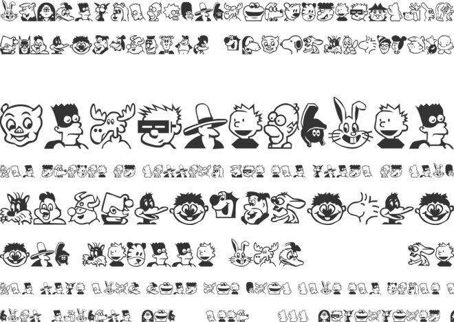 Toon Town font preview