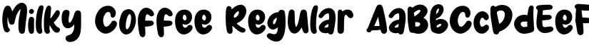 Milky Coffee Regular font