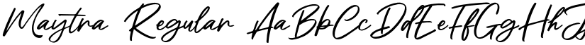 Maytra Regular font