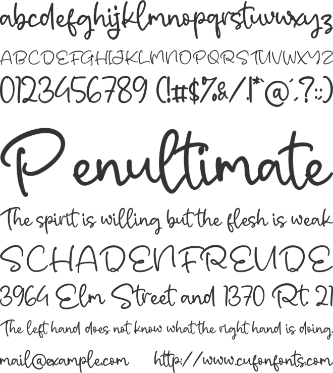 Disckey font preview