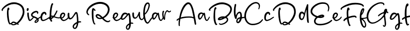 Disckey Regular font